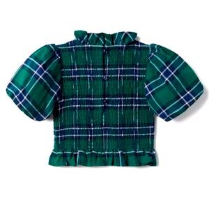 Janie and Jack Smocked Plaid Top